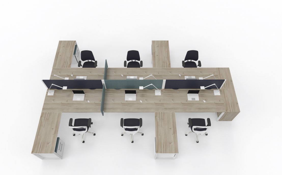 Biurka typu bench - optymalne rozwiązania do pracy zespołowej