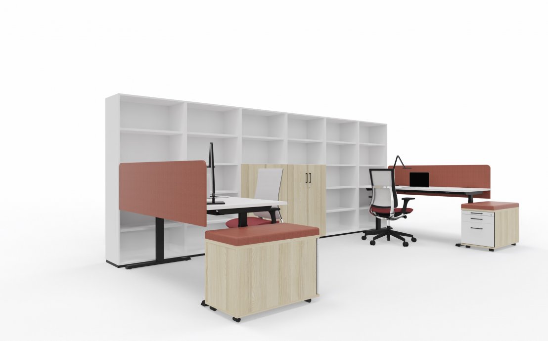 Optymalizacja przestrzeni biurowej - biurka z elektryczną wysokością regulacji blatu