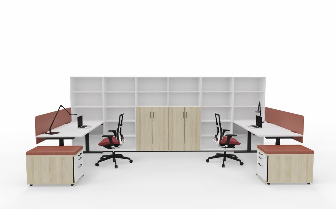 Zoptymalizowane przestrzenie biurowe - stanowiska do pracy indywidualnej