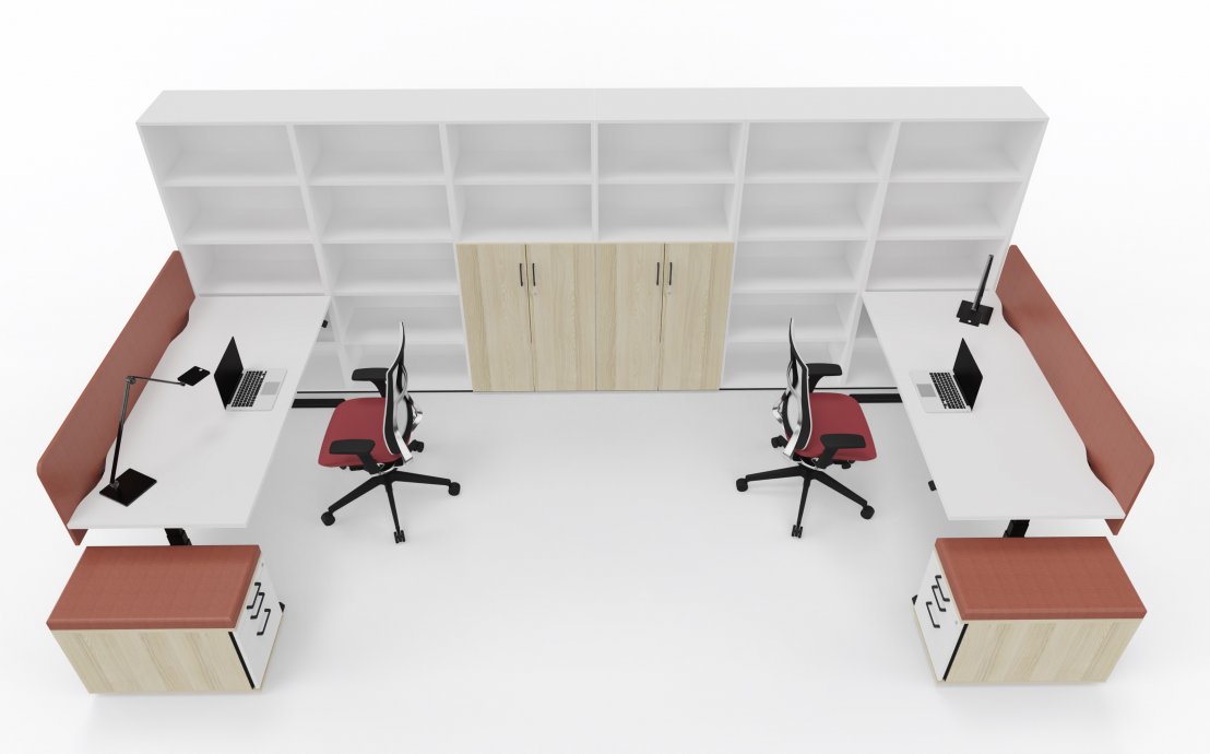 Projektowanie wnętrz biurowych - strefa pracy indywidualnej
