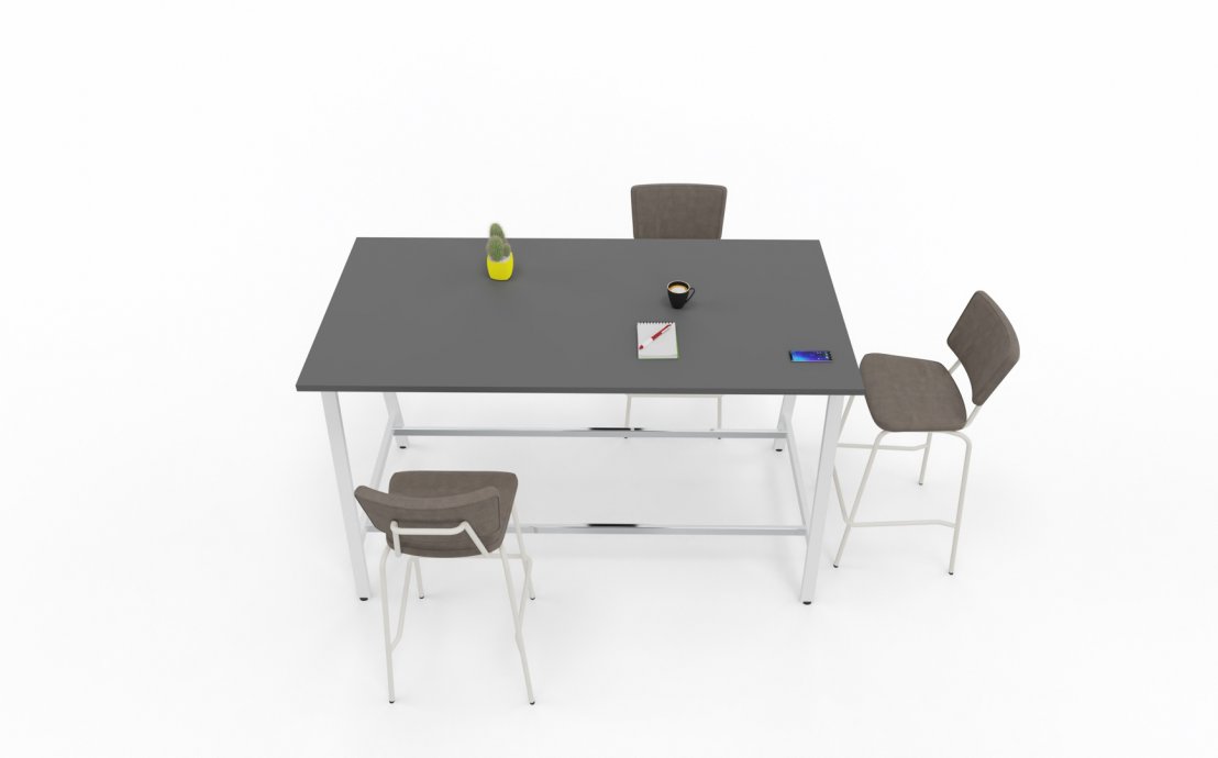 Miejsce spotkań Idea A - ergonomiczne stoły wysokie