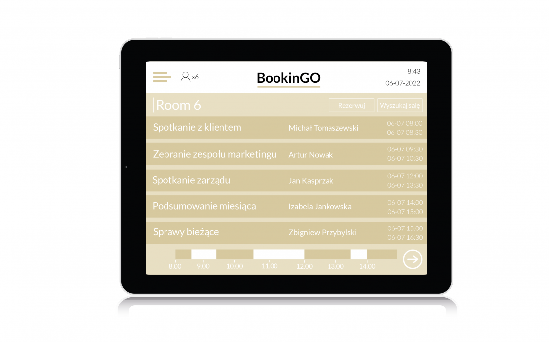BookingGO - inteligentne zarządzanie pomieszczeniami w biurze