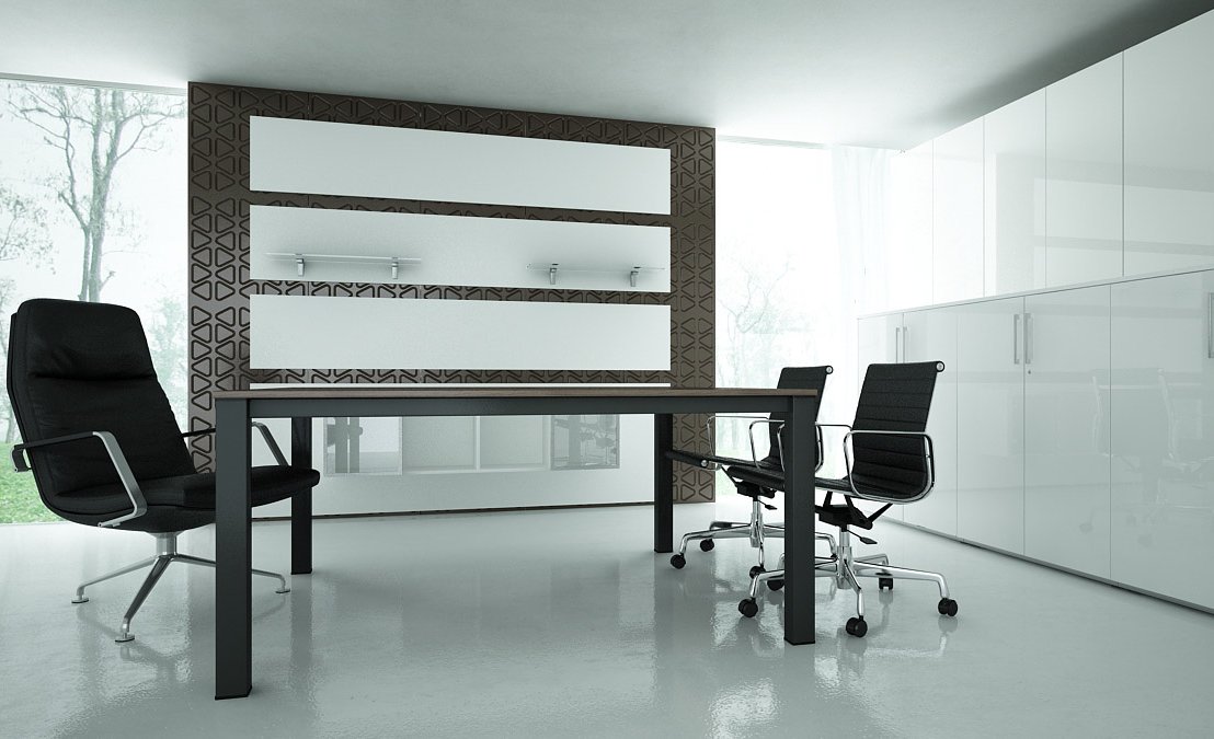 Minimalistisches Bürokonzept - Chefzimmermöbel aus der Kollektion Graf