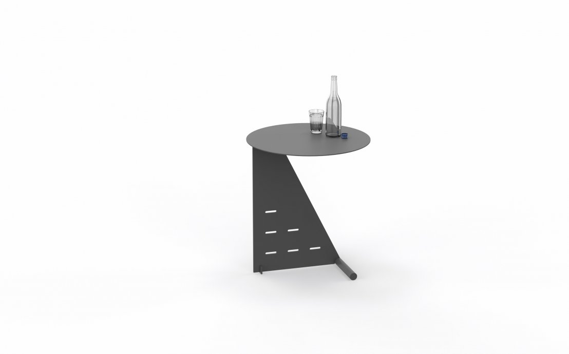 Metalowy stolik Lusso 1 - meble do biur i gabinetów MARO
