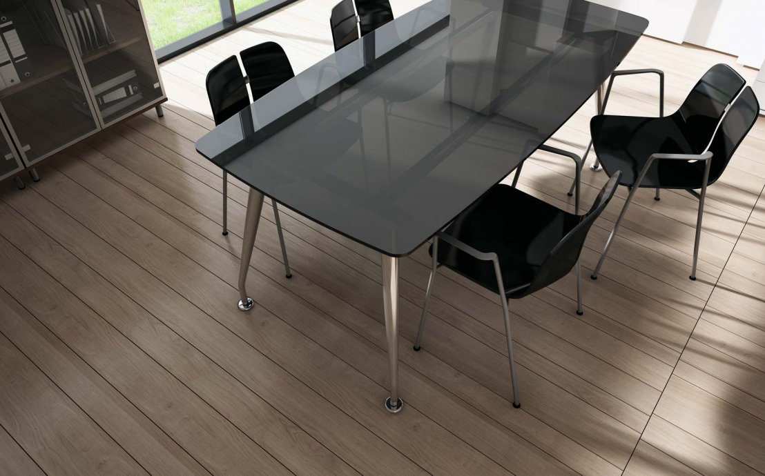 Konferenztisch Sirio - Tischplatte aus Glas
