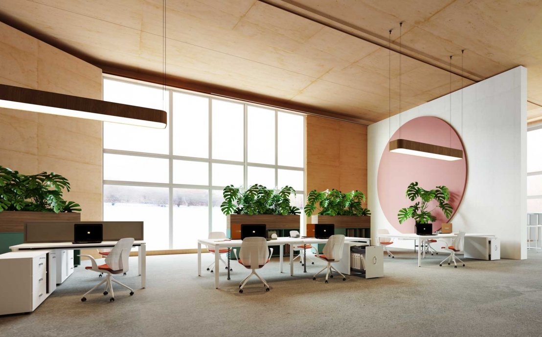 Moderne Büroumgebung - Büromöbel von MARO