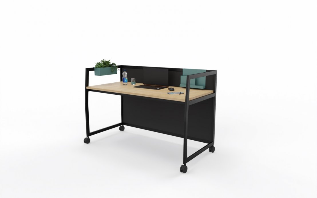 Kolekcja Wariant - biurko z niską zabudową - szeroka paleta kolorystyczna