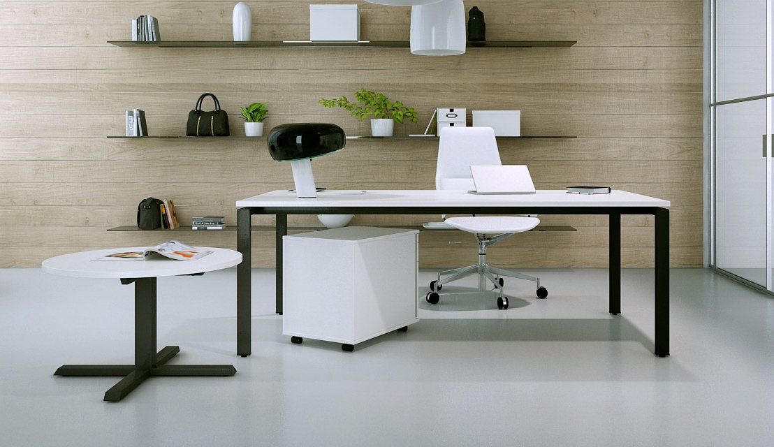 Moderne Büromöbel MARO - Schreibtisch F-eM