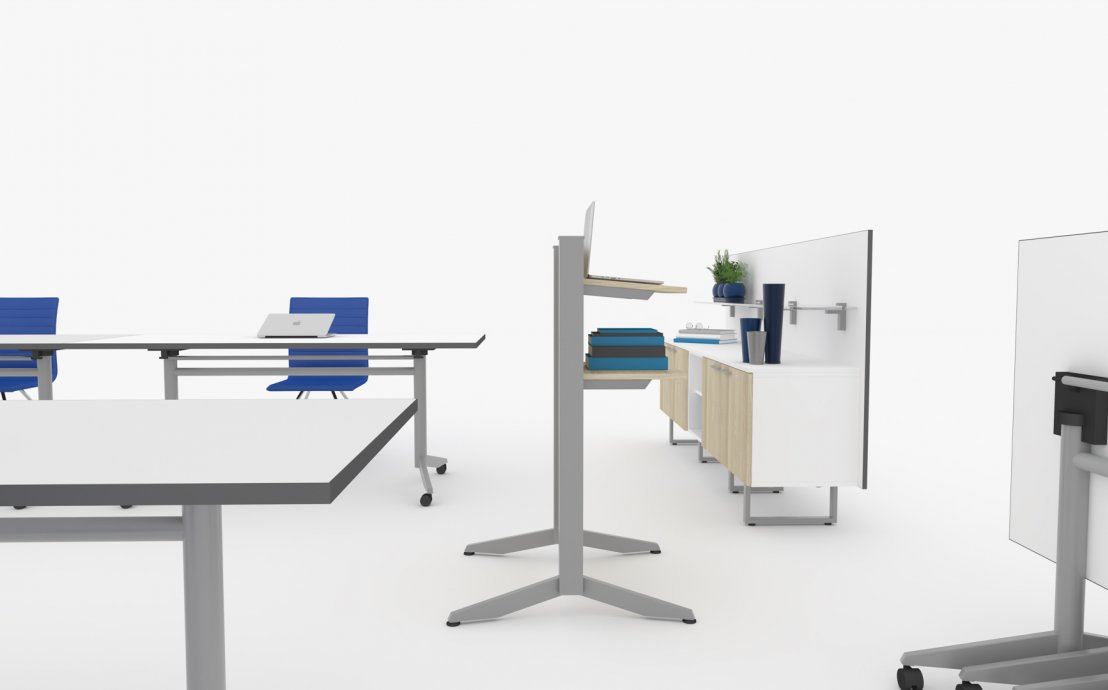 Flexible Büroräume - mobile Tische I-eM