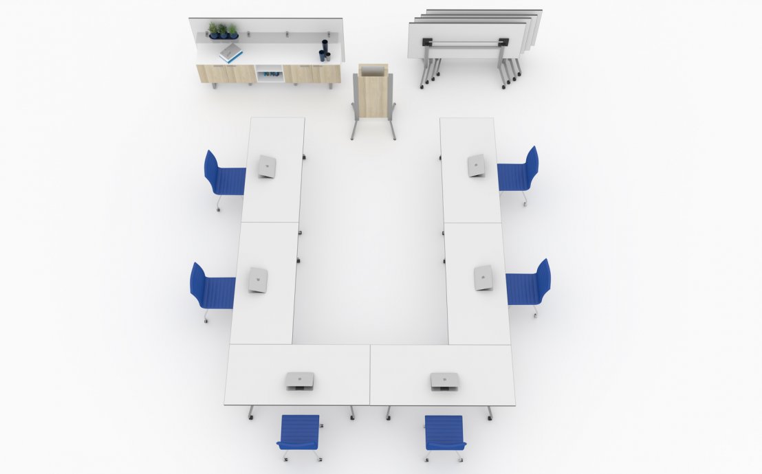 Organizacja spotkań w biurze - stoły seminaryjne I-eM ze składanym blatem