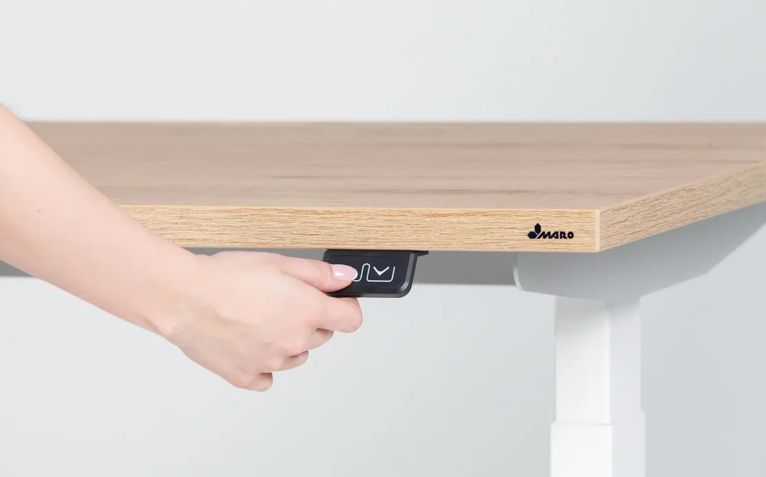 Biurko z elektryczną regulacją wysokości Op-Lite E – minimalistyczny design i komfort pracy w jednym