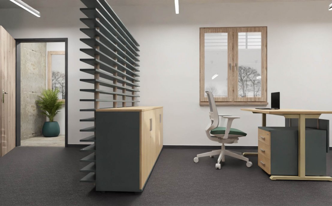 Op-Lite T - pefekter Schreibtisch für minimalistische Bürokonzepte