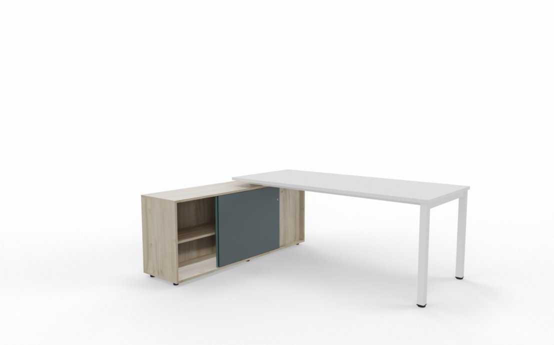 Schreibtisch mit integriertem Sideboard, MARO