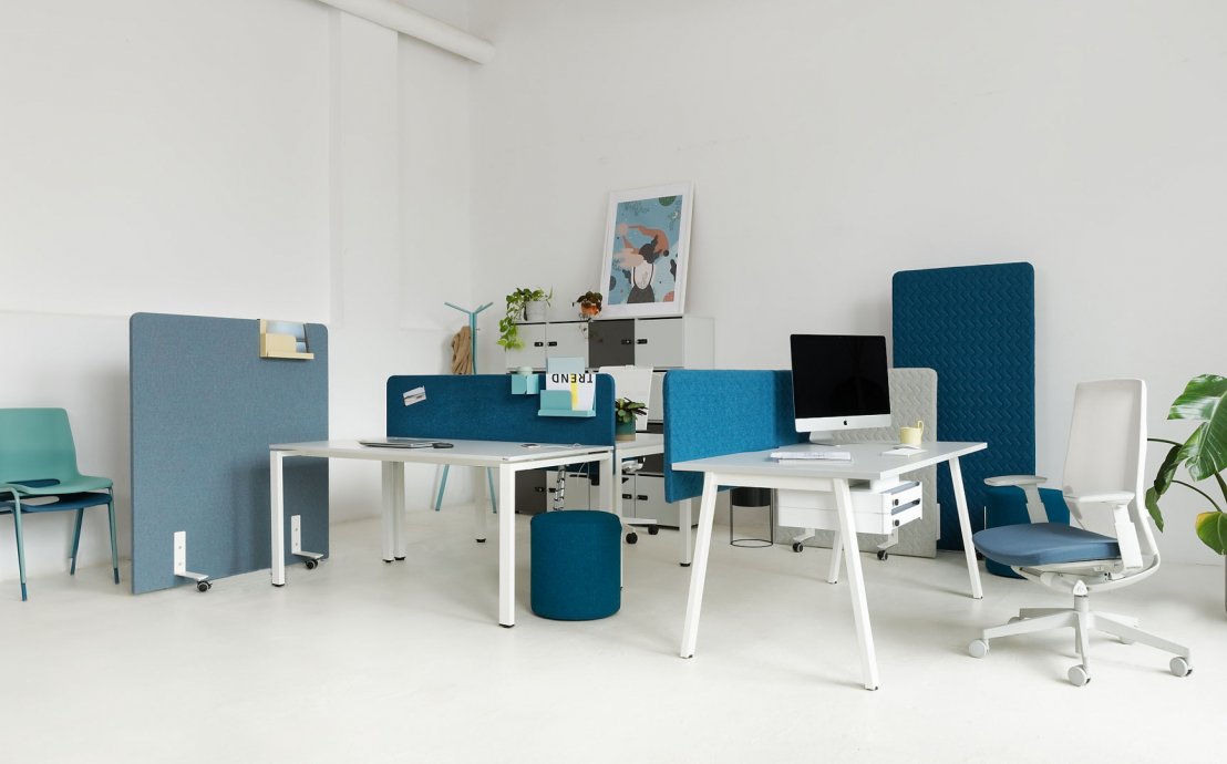 biurko biurowe z Przegrodą biurkową9