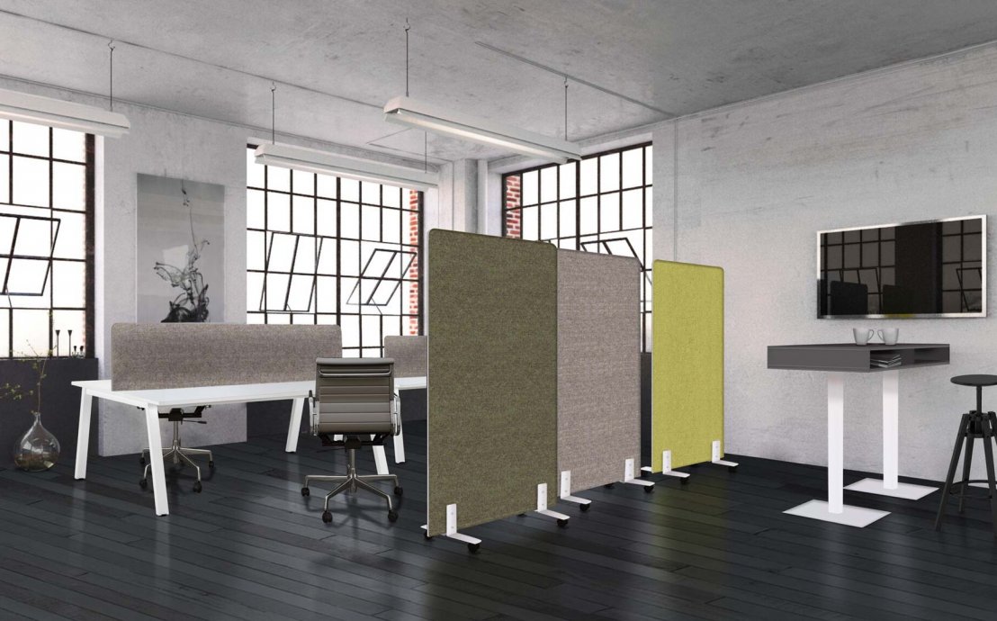 Ścianki akustyczne S40 - zaaranżuj przestrzeń biurową wg swoich potrzeb
