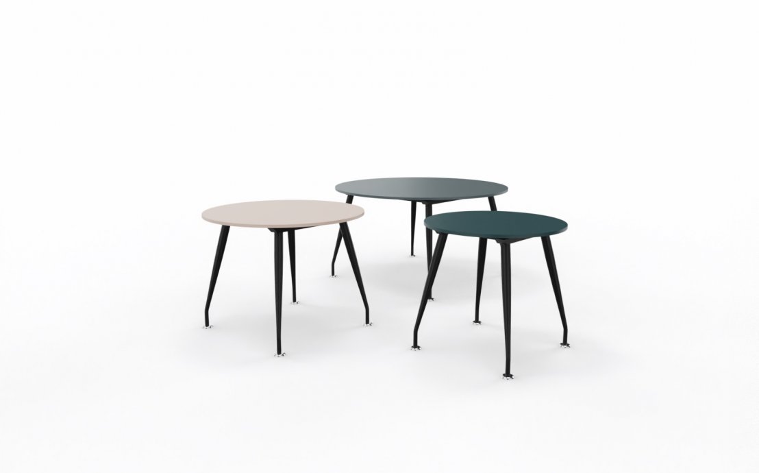 Okrągłe stoliki Sirio, szeroki wybór kolorów - MARO meble biurowe
