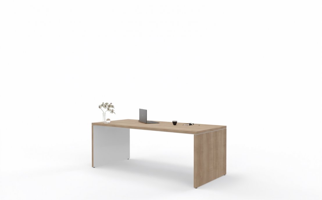 Dwukolorowe biurko gabinetowe Toris - szeroki wybór kolorów