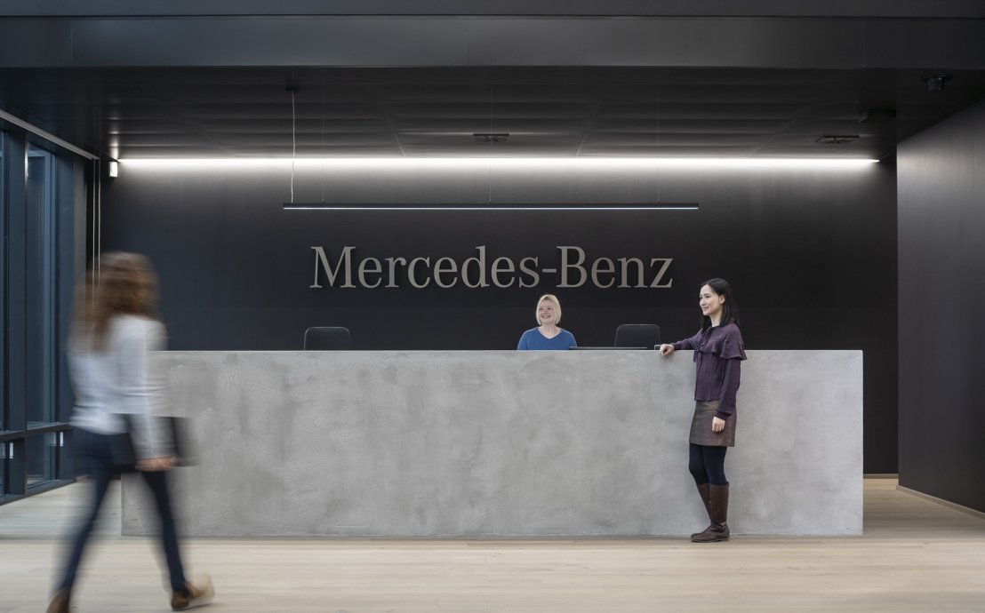 Mercedes-Benz - strefa recepcyjna