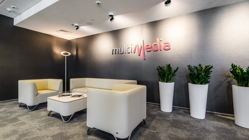 Moderne Lobby Multimedia - Büro Warschau